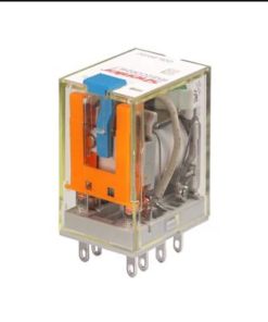 Реле RKE4CO730LTA, 4CO, 5A(250VAC/30VDC), 230VAC, AgSnO2/Au, мех. индикация, тест-кнопка с блокировкой, LED