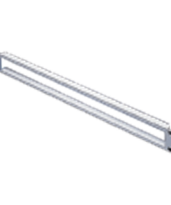 19" панель кабельного ввода 1U RAL7021 (2 шт.)