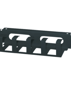 19" передняя панель для кабельной укладки и ввода 2U RAL7021 (2 шт.)