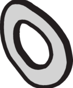 Шайба А4, оцинкованная (100 шт.)