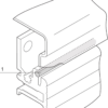 ЭМС-уплотнитель (силикон) для боковой стенки (2,1 м.)
