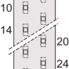 Штекерная часть разъема MH24+7 MALE 90°
