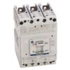 ABB three-pole miniature circuit breaker with ON/OFF toggle switch, used to interrupt electrical circuit power