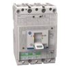 Industrial power circuit breaker with a manual ON/OFF toggle switch and terminal block