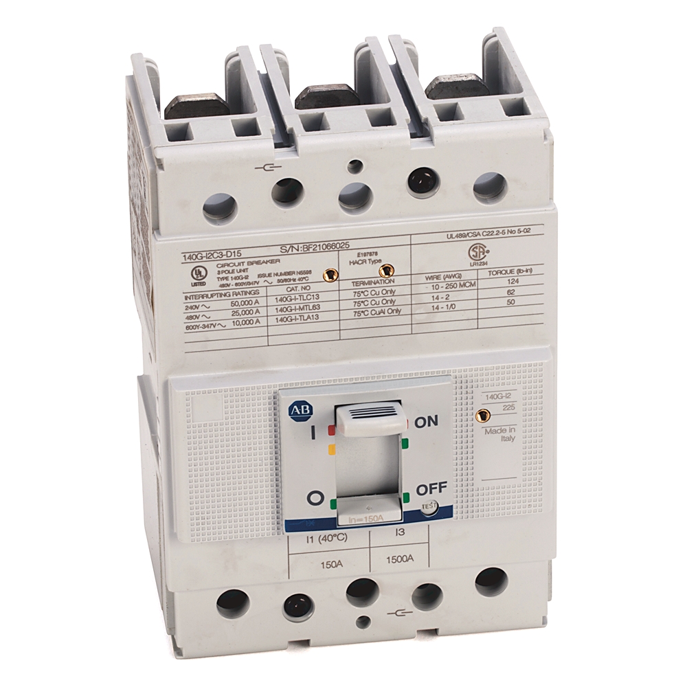 Circuit breaker device with switch, used to protect electrical circuits (industrial breaker)