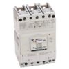 DIN rail-mounted miniature circuit breaker with a centered ON/OFF toggle switch labeled 'ON' and 'OFF' in a white/gray housing.