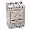 Three-pole AB-brand molded-case circuit breaker with an ON/OFF toggle and front-rating labels