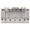 Industrial electrical breaker module with label In=400A and two adjustable dials showing MAX/MIN settings (front view).
