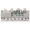 Industrial control module with green terminal blocks and mounting lugs, used in electrical cabinets.