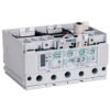 Three-pole industrial motor contactor with coil on top and screw terminals, used to switch high current to a motor.