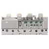 DIN rail mounted electrical control module with terminal blocks and wiring terminals. (Industrial automation component)
