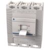 Three-pole molded-case circuit breaker with a lever in the ON position
