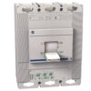Three-pole industrial circuit breaker with a pull-out handle in the ON/OFF panel surface (used to control power)