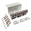 Modular electrical terminal block kit with screws, washers, and metal housings for a connection distribution system