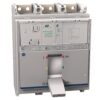 Industrial three-pole circuit breaker with control panel and a foot-operated switch/handle on the front.