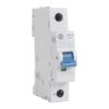 Single-pole miniature circuit breaker with a blue toggle switch