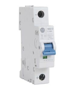 Single-pole miniature circuit breaker with a blue toggle switch