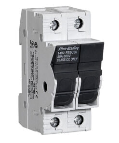Two-pole Allen-Bradley circuit breaker, model 1492-FB2C30, 30A at 600V (Class CC).