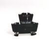 Small black plastic electronic module with a printed circuit diagram and the text 1492-JD3RB on a white background.