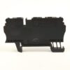 Black plastic industrial electrical module with a metal mounting clip, labeled 1492-L3T, viewed from the side.