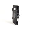 Black single-pole circuit breaker with an On/Off toggle labeled '25', photographed against a white background (angled view).