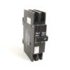 Two-pole circuit breaker with On/Off levers and a 25 rating label (dual-module design)