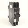 Black two-pole circuit breaker with 'On/1' levers and a small '30' rating label visible on the toggle