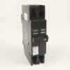 Two-pole circuit breaker with a 35A rating, standing upright; black unit labeled Allen-Bradley ready to protect an electrical circuit.