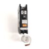 ABB brand circuit breaker with '30' amperage, test button, and 'Equipment Protection Only' label; white coiled wire attached below.
