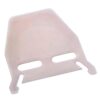 Translucent plastic windscreen/deflector with two horizontal slots and curved mounting hooks at the bottom corners