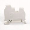 White modular electrical terminal block with screwless clamps, labeled AB 1492-W4TW.