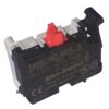 Industrial relay/contact block with red actuators, Allen-Bradley branding (model 1494U-NO-SER.A).