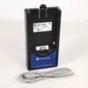 Allen-Bradley DeviceNet configuration terminal with gray serial cable attached.