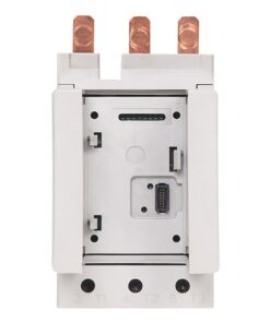 Three-pole circuit breaker module with copper terminal studs on top