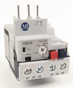 A-B control relay with front-facing terminals labeled 97 NO 98 and 95 NC 96