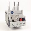 ABB 193-T relay module with four screw terminals labeled 97 NO 98 95 NC 96 and red/black terminal blocks on the side