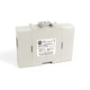 Gray ABB circuit breaker module with a white identification label on the front, designed for electrical distribution panels