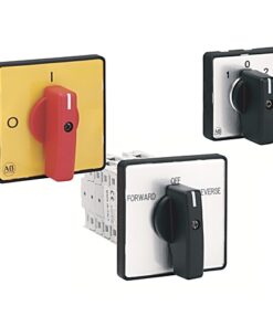 Переключатель управления и нагрузки IEC, корпус IP66 (термопластичный), ВЫКЛ.-ВКЛ. 90 °, 12 Ампер, 3 полюса, доступен по индивидуальному заказу, Основание / DIN-рейка