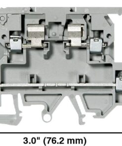 Клеммная колодка Серия-1492-J IEC, двухуровневая, 2,5 мм (# 22 AWG - # 12 AWG), цепь предохранителя с откидным рычагом, серая (стандартная), 60-150 В переменного /постоянного тока